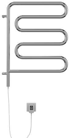 Электро 25 Ш-обр 450х570 поворотный Полотенцесушитель  TERMINUS Ярославль - фото 2